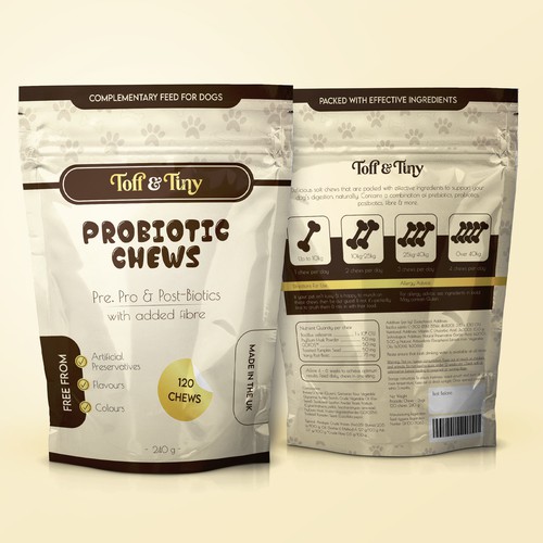 Probiotic Chews Pouch Packaging Design C-1