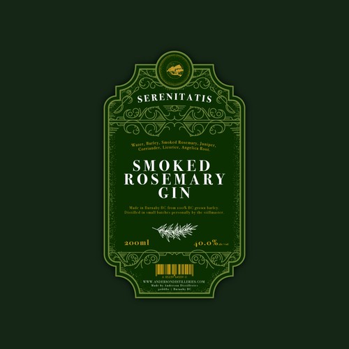 Smoked Rosemary Gin