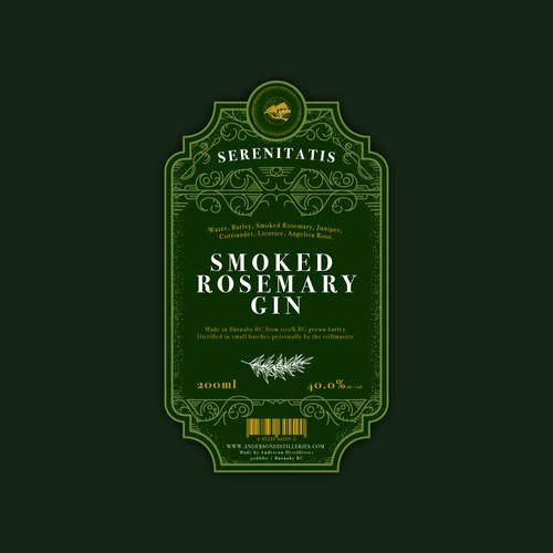 Smoked Rosemary Gin