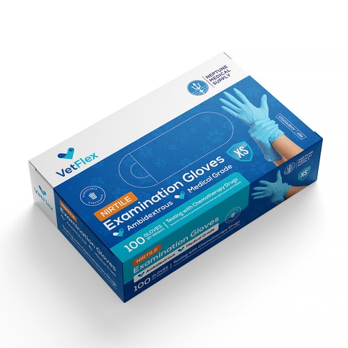 Veterinarian Gloves Product Packaging