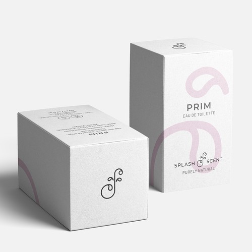 Minimalistic perfume packaging