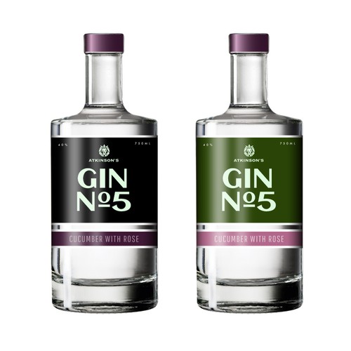 Gin label design