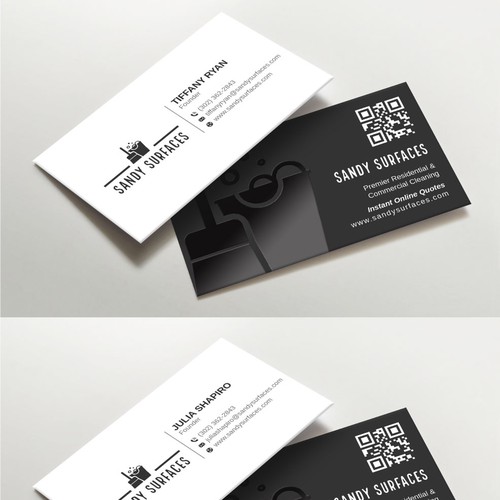 Business Card for our Cleaning Company.