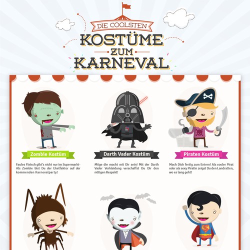 Infographic Karneval Kostüme