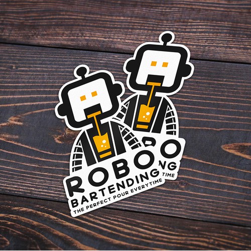 Robo Bartending (Liquor Machine Logo)