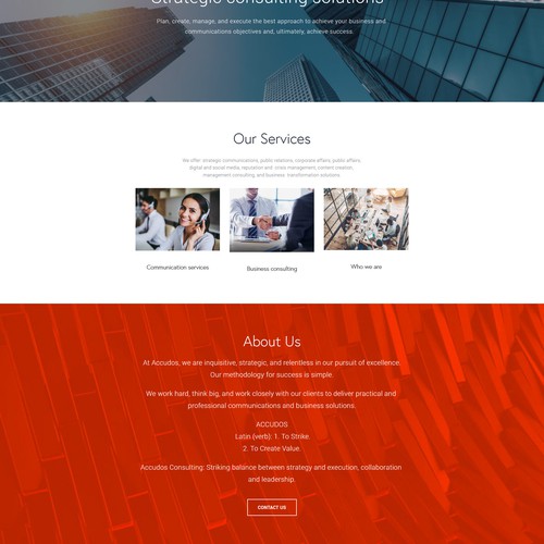 Accudos Squarespace Website