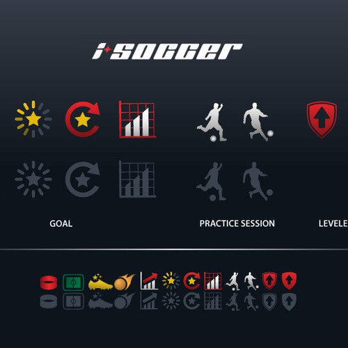Icons for Activities Logged on iSoccer
