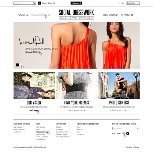 Social Dresswork - Social Network