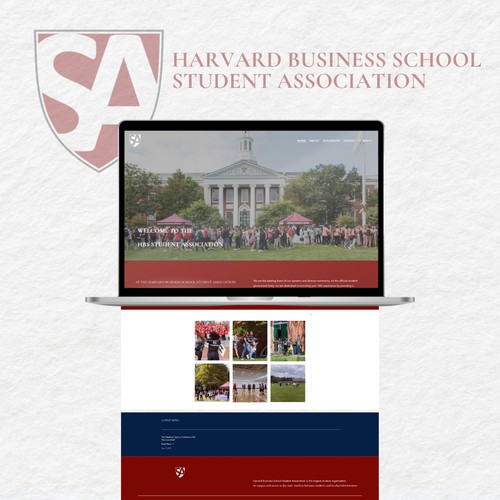 Website Design for HBS Student Association