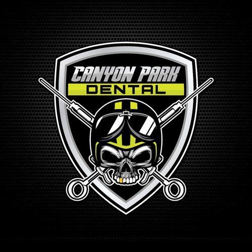 Evil dentist badass logo