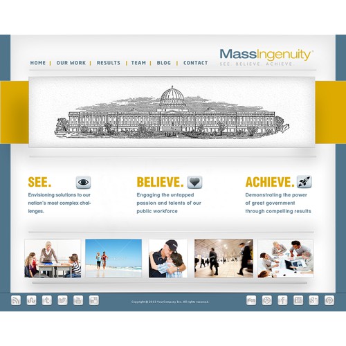 Help Mass Ingenuity (www.massingenuity.com) with a new website design