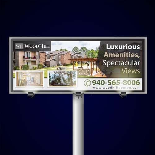 Simple & Elegant Design Billboard for Wood Hill Denton