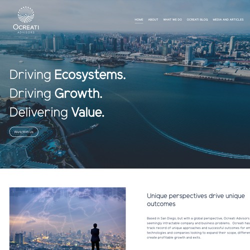 Website Redsign for Ocreati Advisors