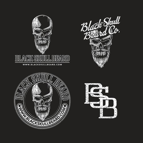 BLACK SKULL BEARD CO LOGO