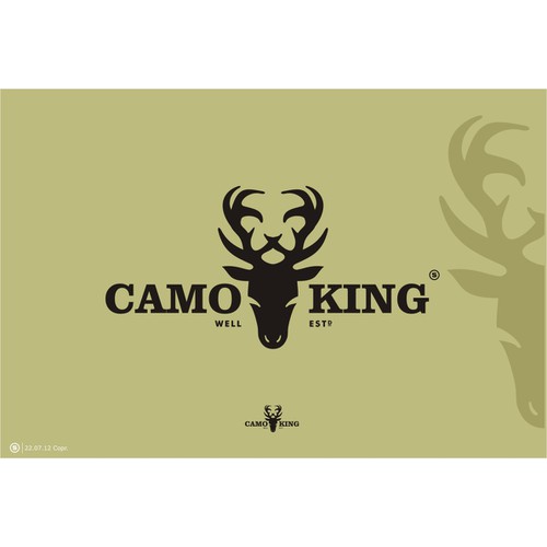 Create the next logo for "CamoKing" or "CAMOKING"