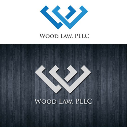 minimalist logo and business card for a law firm company