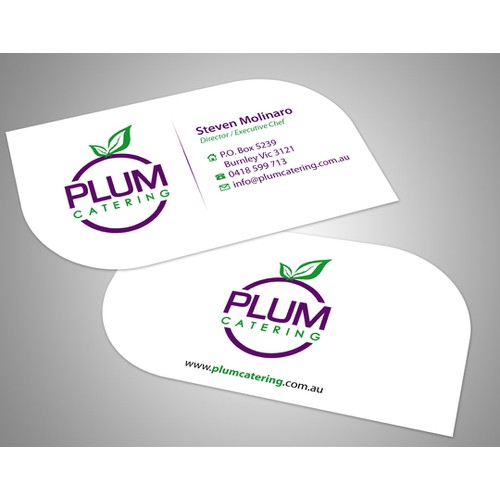 Create the next stationery for Plum Catering