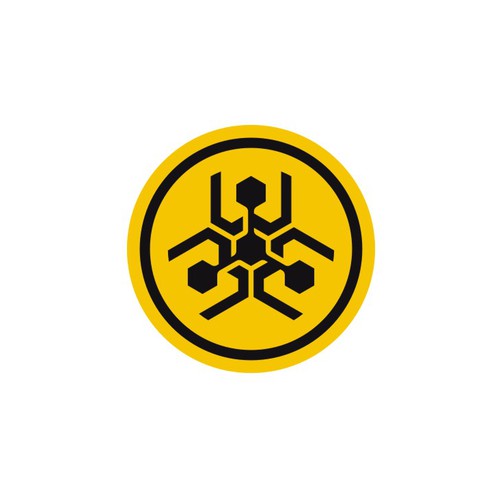 Modern/Geometric Interpretation of the Biohazard Symbol for AI