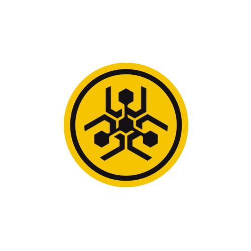 Modern/Geometric Interpretation of the Biohazard Symbol for AI