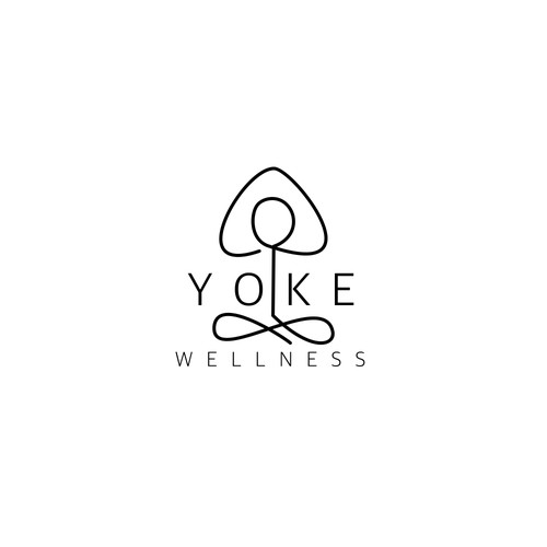 Minimal logo for a wellness brand