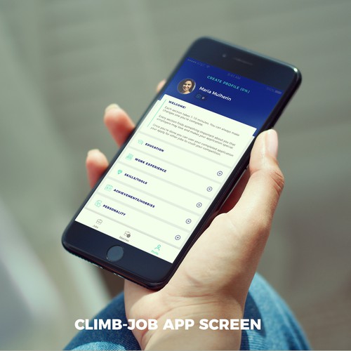Climb Jobs mobile applications design