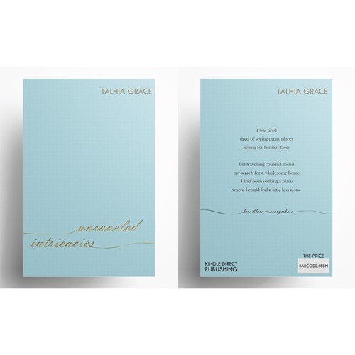 Minimalist Cover for Poetry Book