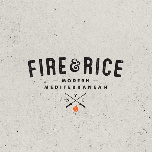 Clean, modern logo for New York City food concept