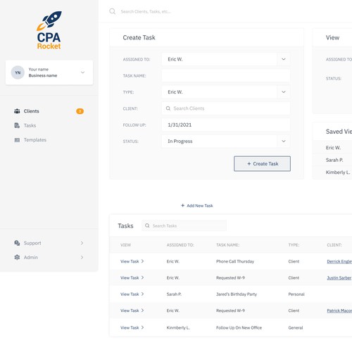 CRM Dashboard