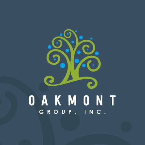 unique logo for oakmont group Inc