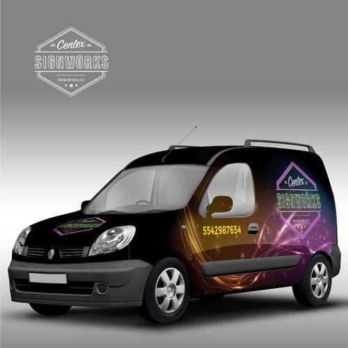 Sign company Vehicle mockup