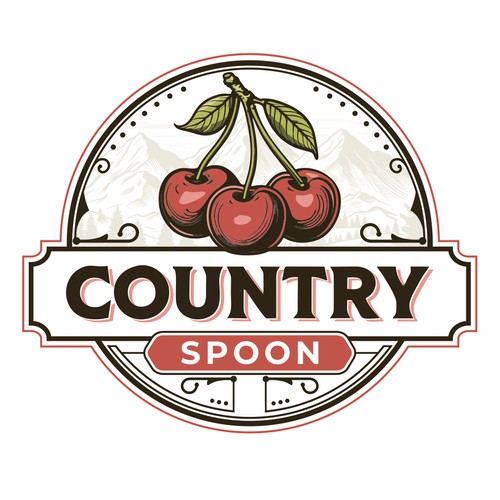 Emblem logo concept for Country Spoon