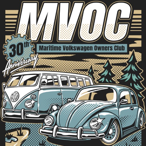 MVOC 30th Anniversary Tshirt Design