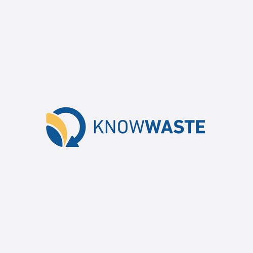 Know Waste logo concept.