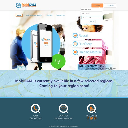 Redesign our mobisam.net website