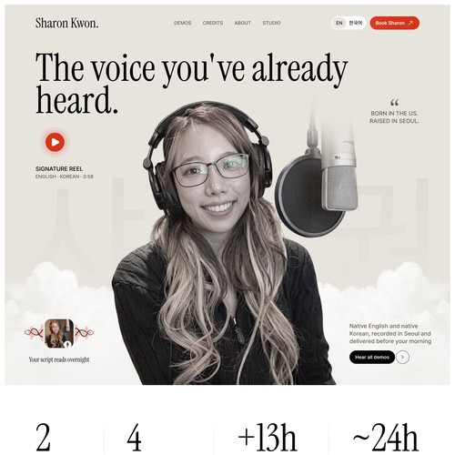 Global Voiceover Sound Demo Website 