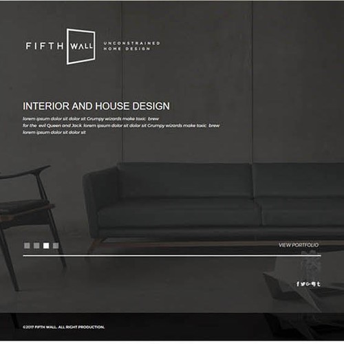 Create a web design in jimdo for architecture
