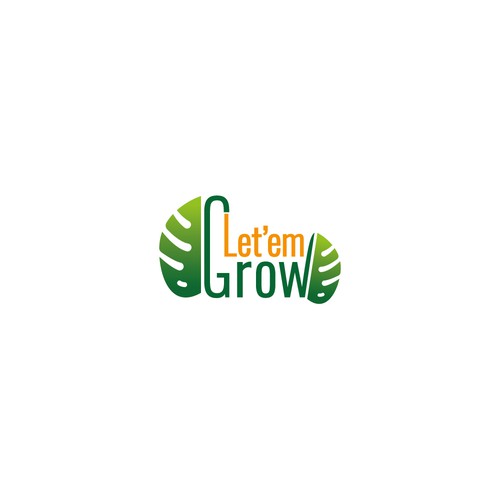 Down to earth logo for a YouTube Channel for houseplant lovers