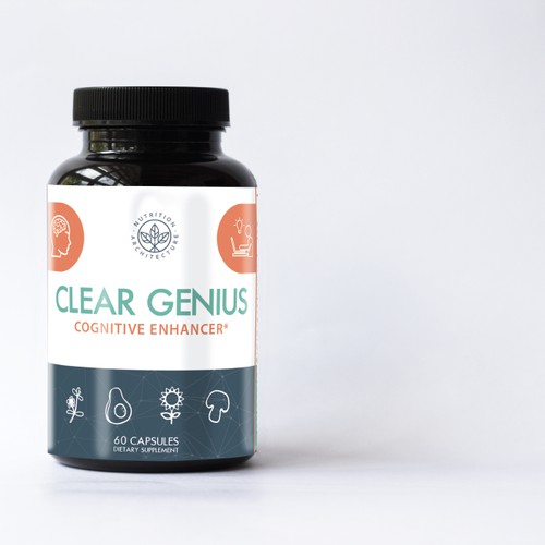 label design clear genius