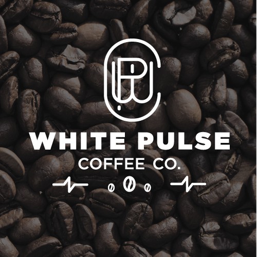 White Pulse Coffee Logo