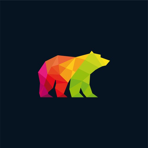 geometric bear logo