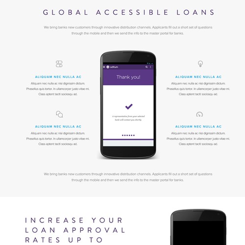 Global Accessible Loans Landing Page