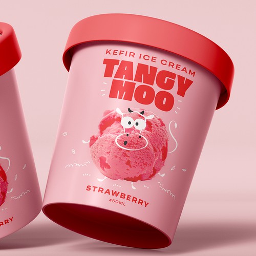 Kefir ice cream packaging