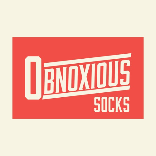 Bold logo for men's sock company