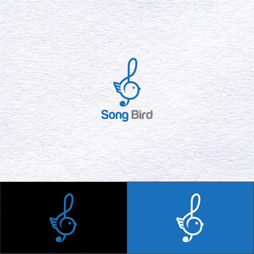 Simple and minimalist logo for Song Bird