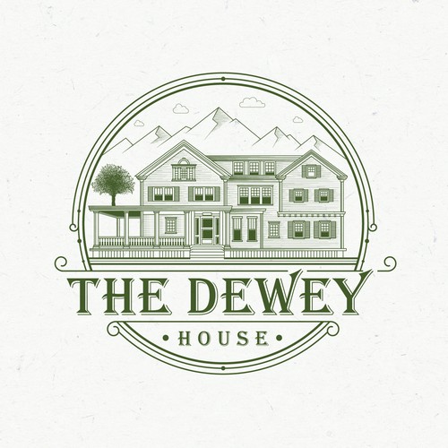 The Dewey House Logo Design 