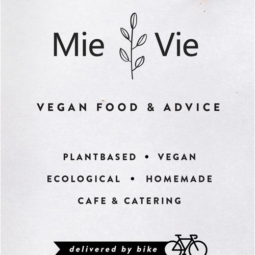 Vegan catering trifold brochure design