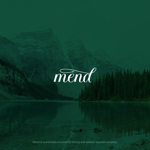 A simple wordmark for 'mend'