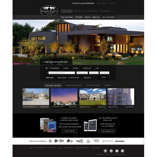 Homepage Redesign For Boutique Real Estate Firm