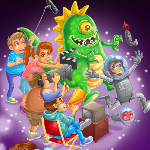 Cover Illustration Wanted For Kids Movie Making Book!  Further Work On Offer Too!