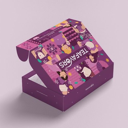 Teafavors Box Packaging Design